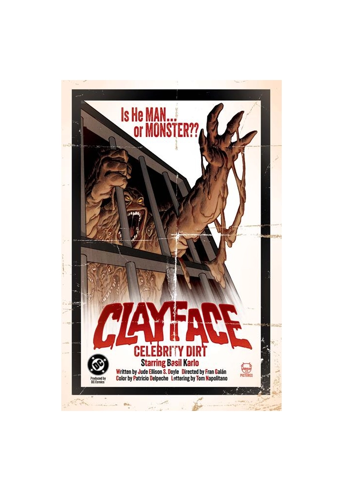 CLAYFACE CELEBRITY DIRT #1 (OF 6) CVR C DAVE JOHNSON CARD STOCK VAR