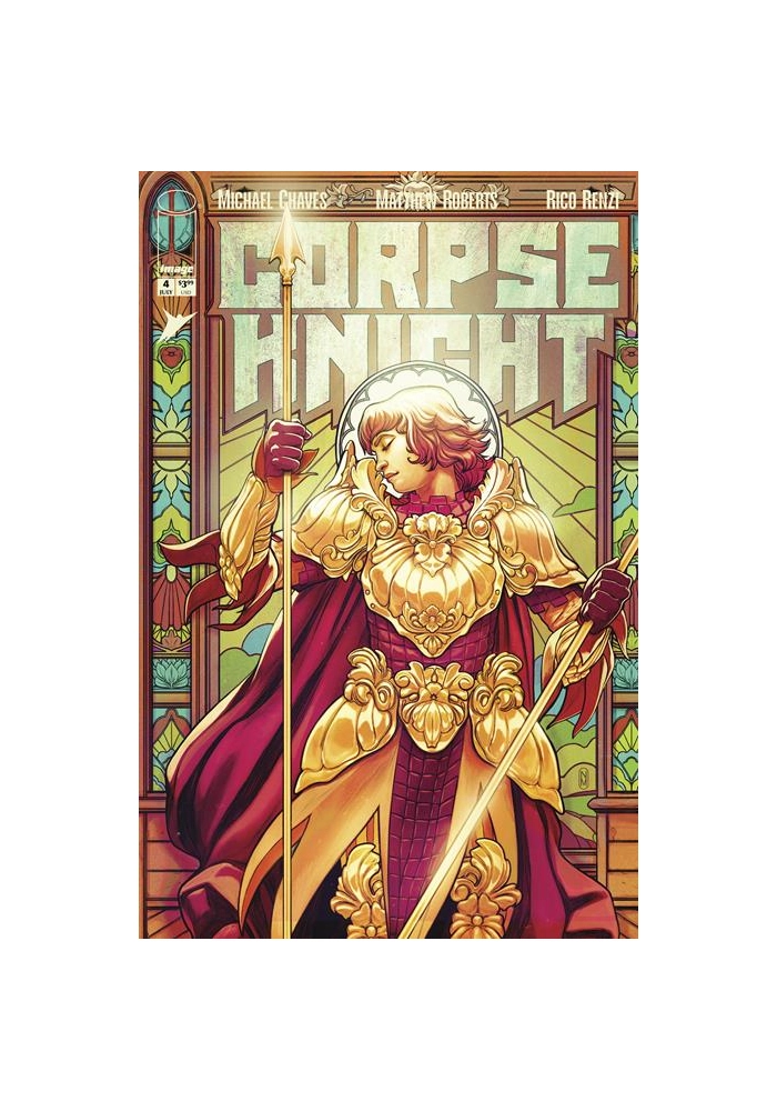 CORPSE KNIGHT #4 (OF 6) CVR D INC 1:25 NIMIT MALAVIA STAINED GLASS VAR (MR)