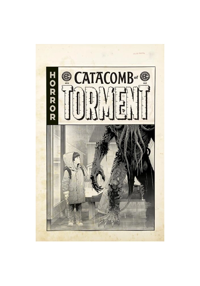 EC CATACOMB OF TORMENT #13 CVR D INC 1:20 DANNY LUCKERT B&W ARTIST EDITION VAR