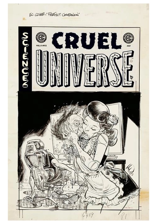 EC CRUEL UNIVERSE 2 #12 (OF 12) CVR D INC 1:20 TOM FOWLER B&W ARTIST EDITION VAR