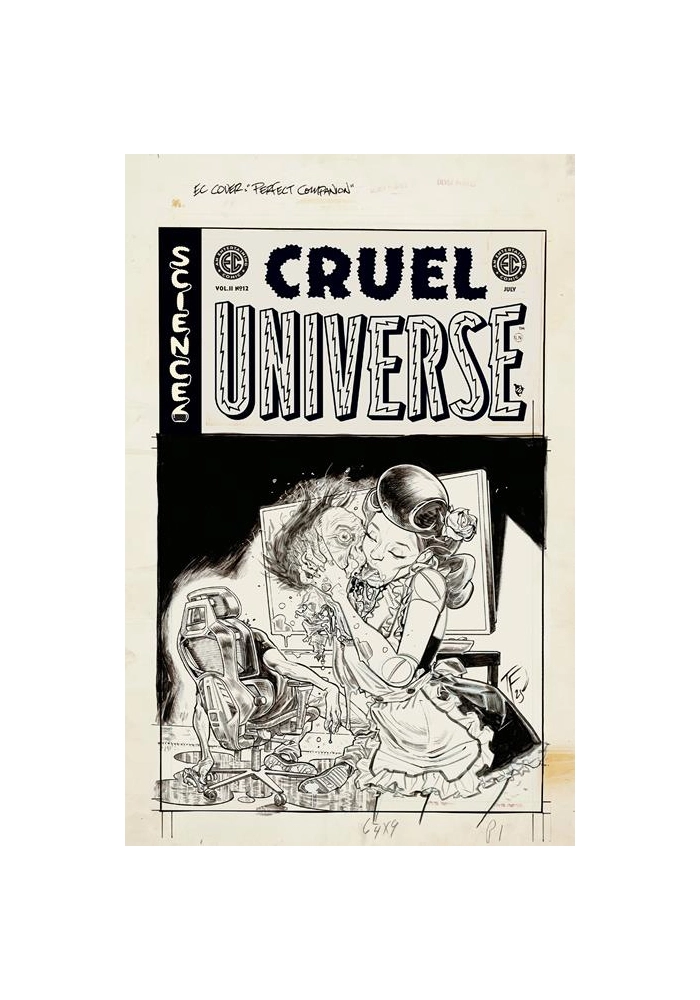 EC CRUEL UNIVERSE 2 #12 (OF 12) CVR D INC 1:20 TOM FOWLER B&W ARTIST EDITION VAR
