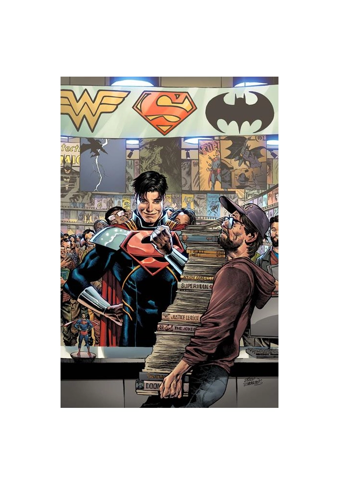 SUPERMAN #40 CVR D EDDY BARROWS CARD STOCK VAR