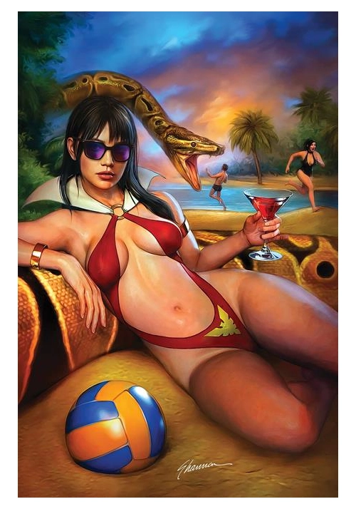 VAMPIRELLA SUMMER SPECIAL 2026 #1 (ONE SHOT) CVR E SHANNON MAER METAL PREMIUM VAR