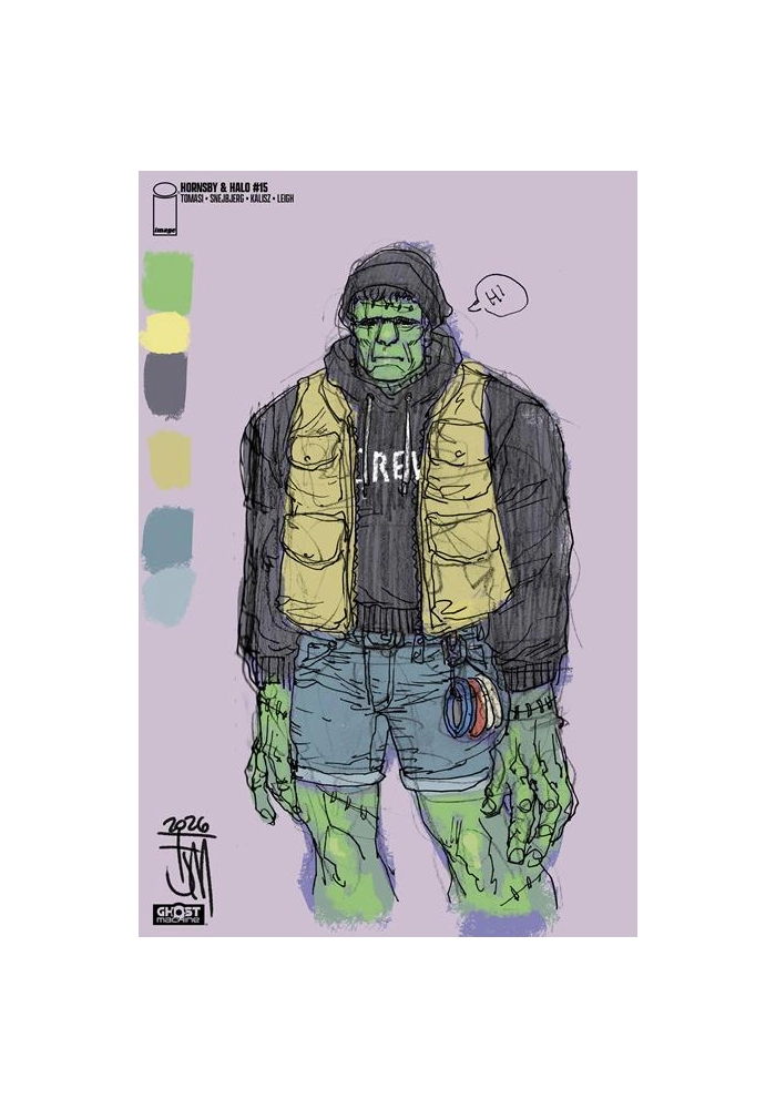 HORNSBY & HALO #15 CVR C FRANCIS MANAPUL DESIGN SKETCH VAR