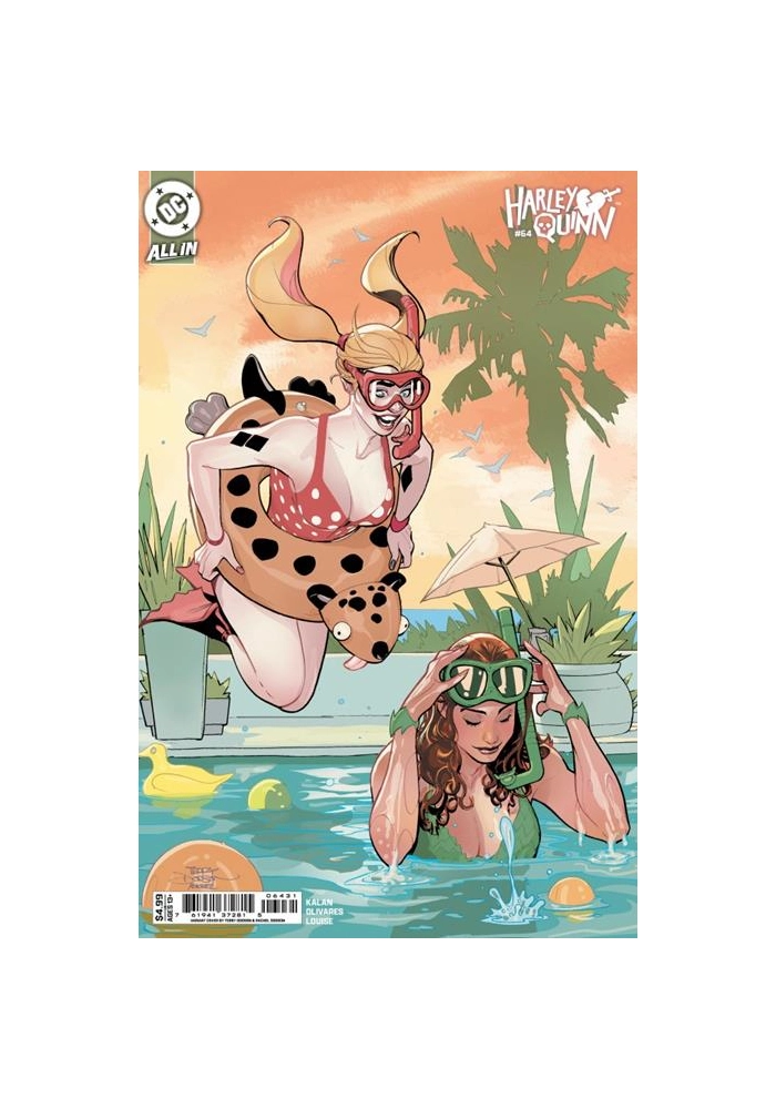 DF HARLEY QUINN #64 VARIANT SIGNED BY TERRY & RACHEL DODSON