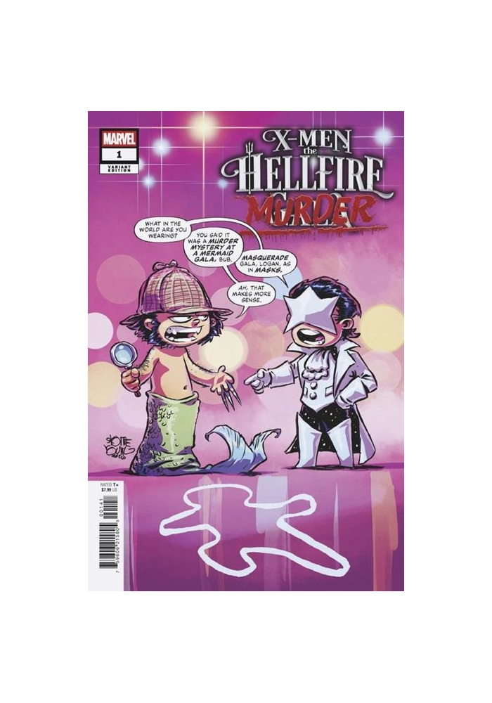 DF X MEN THE HELLFIRE MURDER #1 SKOTTIE YOUNG VARIANT SIGNED BY ERICA SCHULTZ