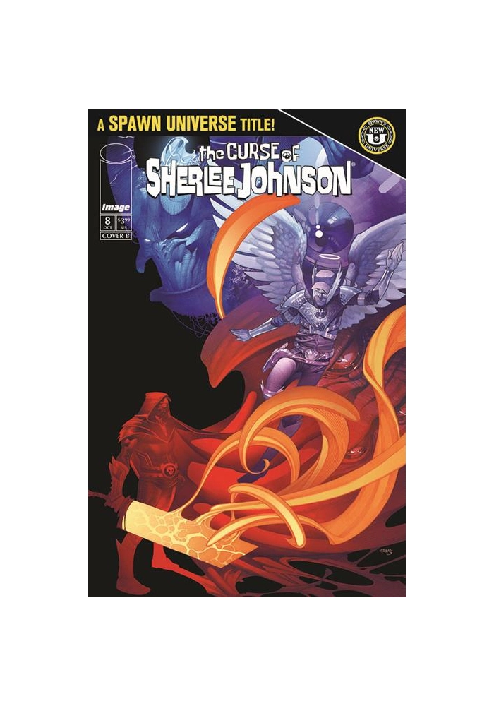SPAWN THE CURSE OF SHERLEE JOHNSON #8 CVR B CHRIS STEVENS B&W VIRGIN VAR