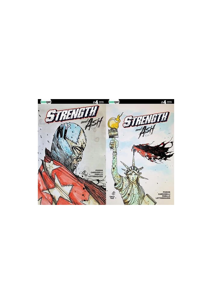 STRENGTH & ASH #4 CVR D STEFANO CARDOSELLI FRANCESCA PERILLO HOLOFOIL FLIP COVER VAR