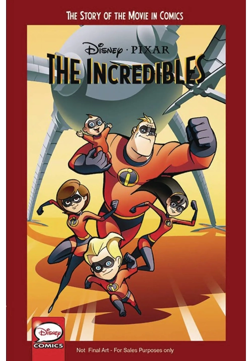 DISNEY PIXAR INCREDIBLES STORY OF MOVIE IN COMICS YA GN