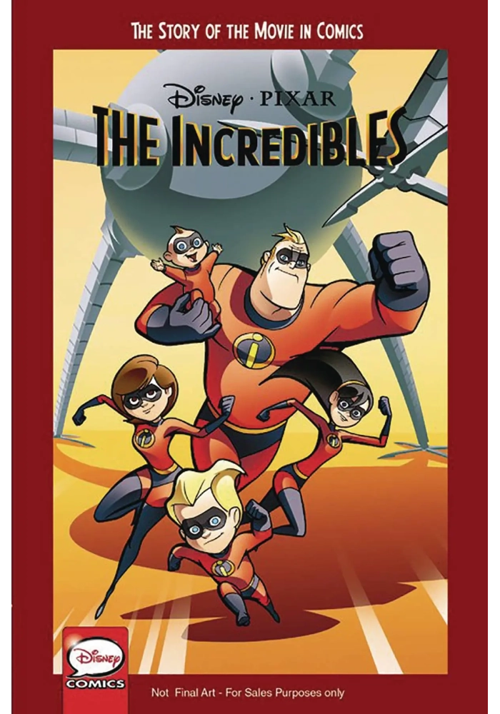DISNEY PIXAR INCREDIBLES STORY OF MOVIE IN COMICS YA GN