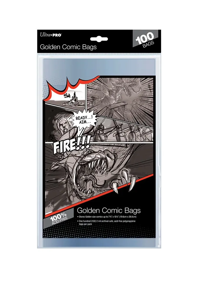 ULTRAPRO COMIC BAGS 100 CT GOLDEN AGE