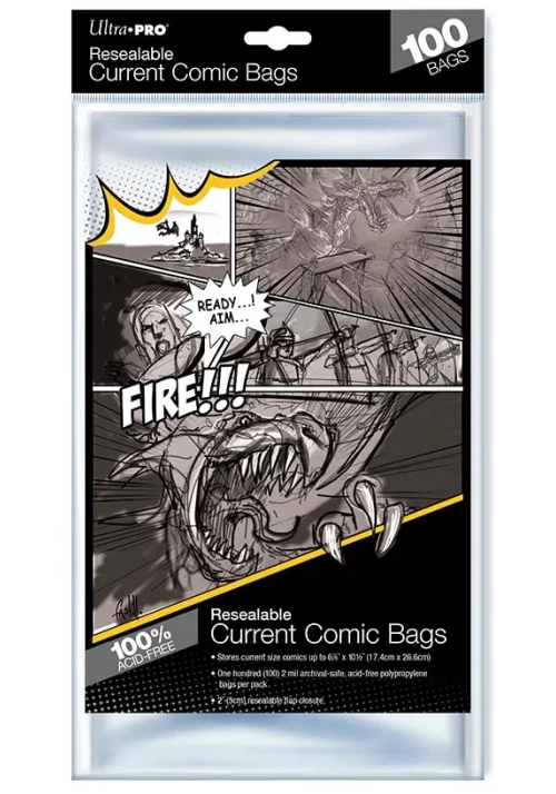ULTRA PRO RESEALABLE MODERN COMIC BAGS