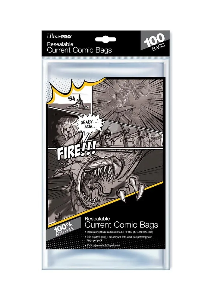 ULTRA PRO RESEALABLE MODERN COMIC BAGS