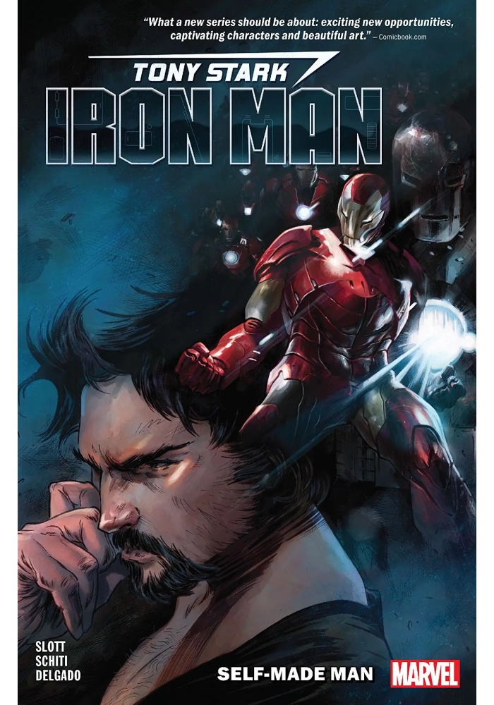 TONY STARK IRON MAN TP VOL 01 SELF MADE MAN