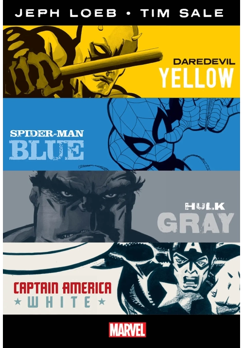 JEPH LOEB TIM SALE YELLOW BLUE GRAY & WHITE OMNIBUS HC