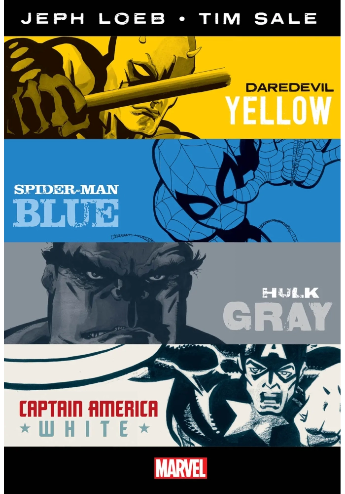 JEPH LOEB TIM SALE YELLOW BLUE GRAY & WHITE OMNIBUS HC