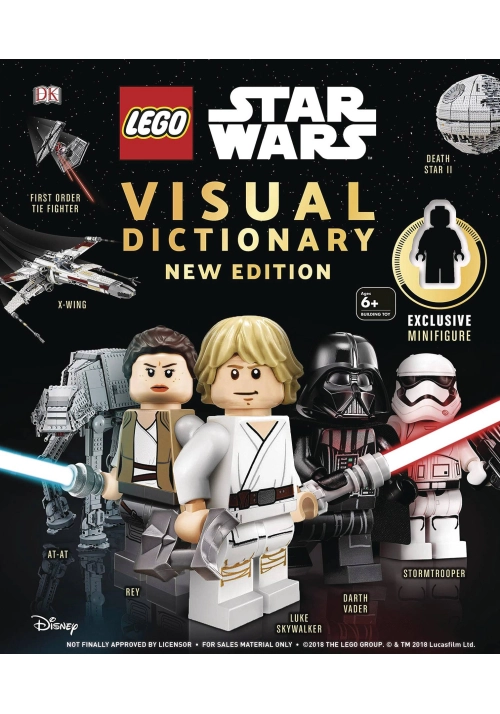 LEGO STAR WARS VISUAL DICTIONARY NEW ED W MINIFIGURE