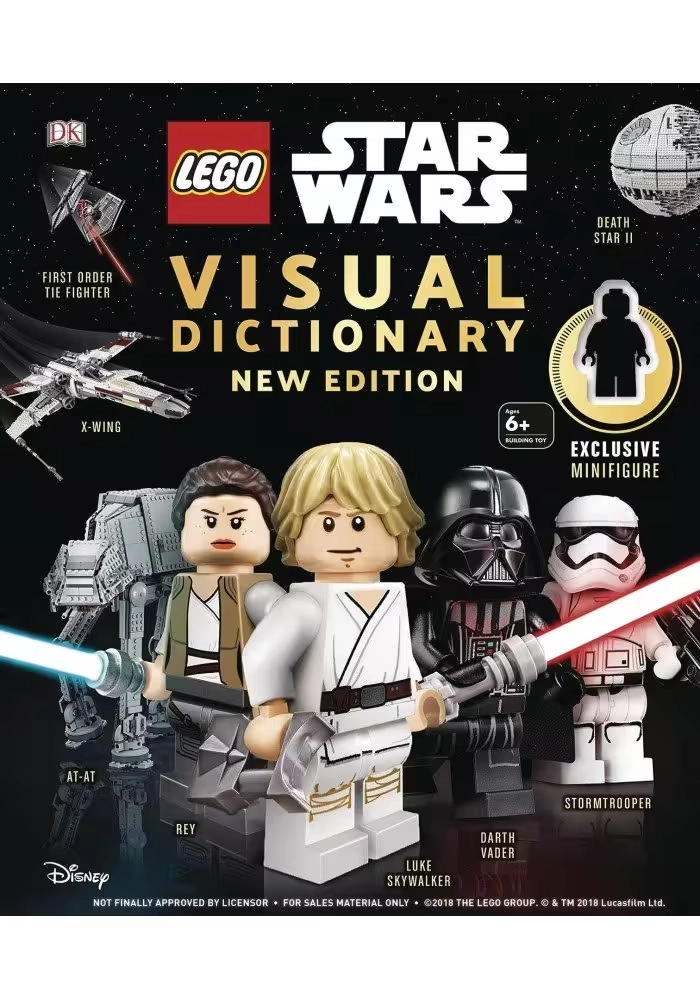 LEGO STAR WARS VISUAL DICTIONARY NEW ED W MINIFIGURE