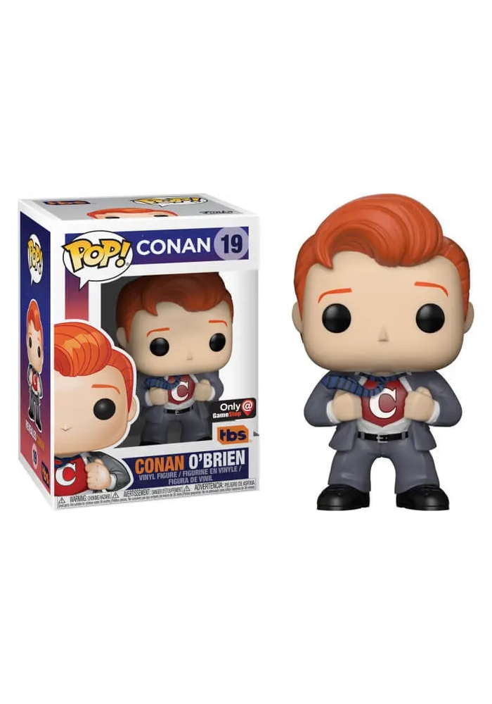 POP! TV CONAN CONAN O'BRIEN CLARK KENT SUMMER CONVENTION 2018 GAMESTOP EXCLUSIVE